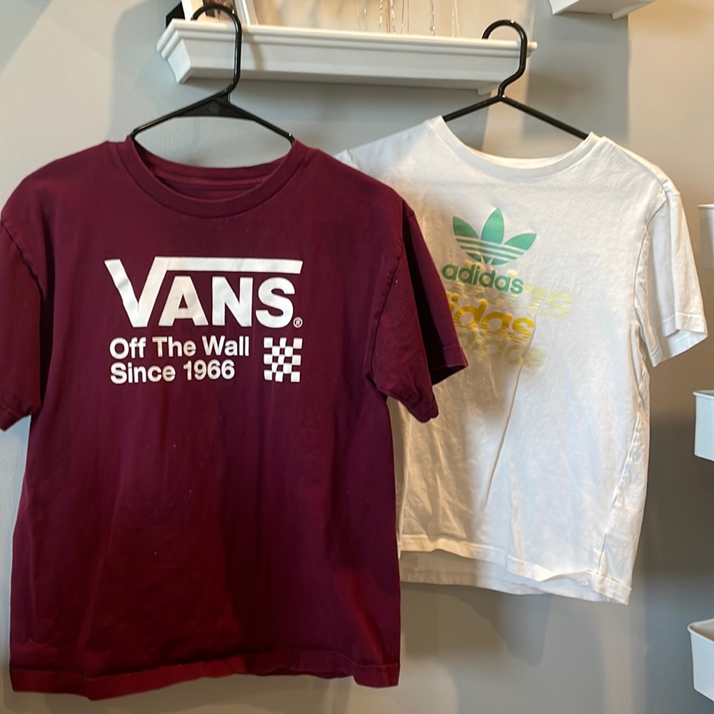 Youth Size Vans and Adidas Tees